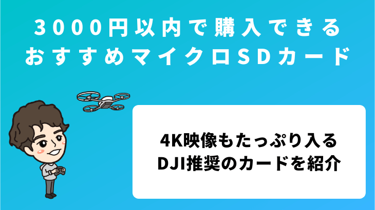 【ドローン】3000円で購入できる!おすすめマイクロSDカード